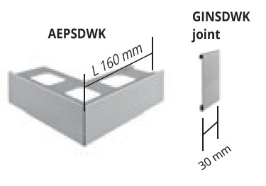 Profil de capat din aluminiu antracit pentru terase si alei Proside Walk - imagine 9