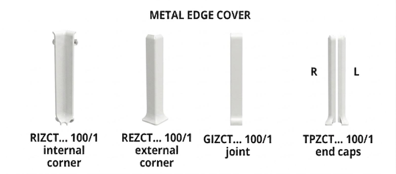 Plinta aluminiu alba inalta Skirting BTA-01 inaltime 8cm si 10cm - imagine 6
