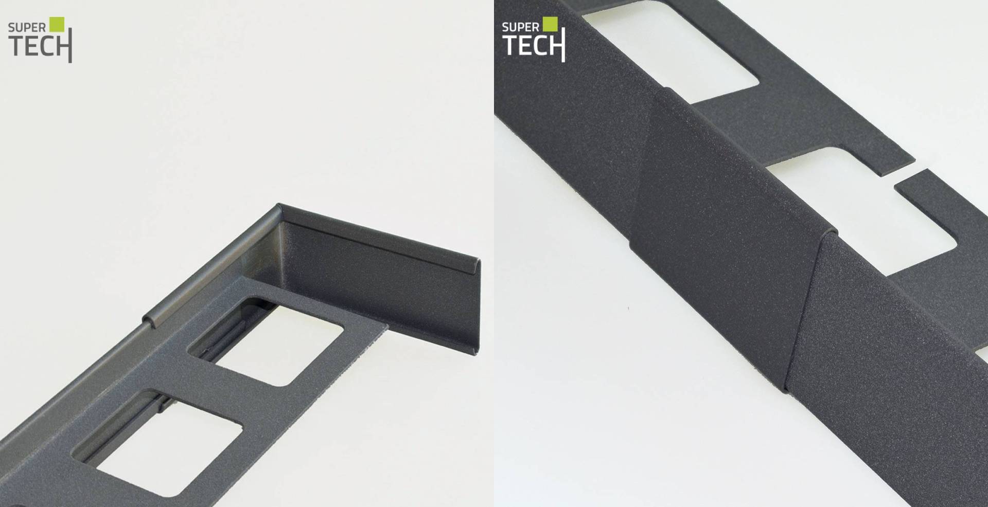 Profil de inchidere reversibil pentru alei si terase acoperite cu ceramica Bordertec BSR-A65 negru mat - imagine 8