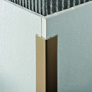 Cornier protectie decorativ aluminiu bronz Proedge - laturi=25x25mm
