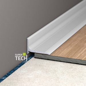 Miniplinta argintie din aluminiu pentru perete si pentru mascare rosturi late: Supertech 290 AS