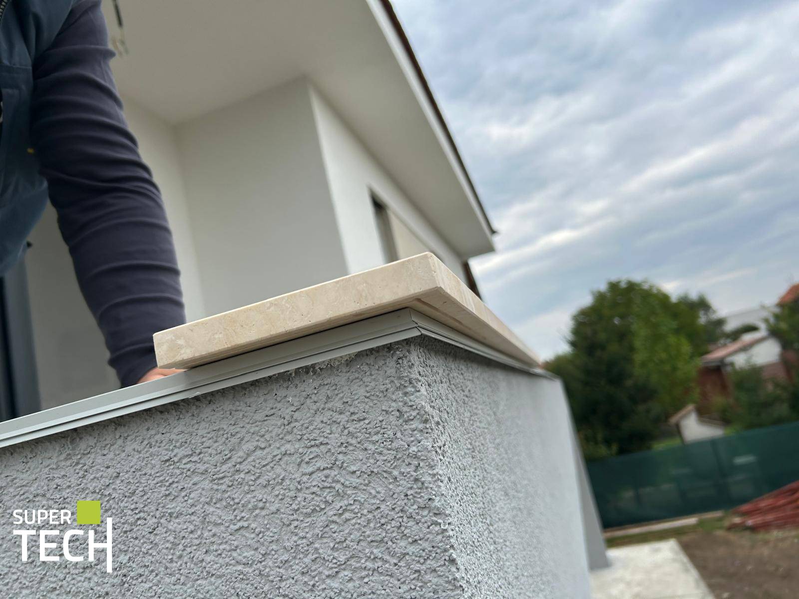 Picurator ascuns pentru marmura si granit Proterrace Under Edge L - imagine 4