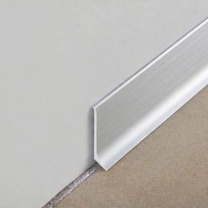 Plinta aluminiu argintie cu 2 inaltimi: 4cm, 6cm Progress BTAA