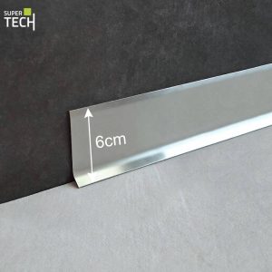 Plinta inox periat inaltime 6cm Profilitec BA600ISN