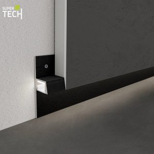 Plinta shadow gap neagra pentru banda led cu realizare umbra Proshadow Gap 2513
