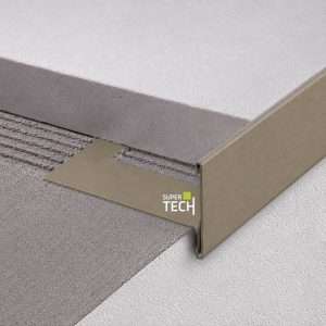 Profil picurator bej mat pentru terase acoperite cu ceramica groasa Bordertec BSR-A33