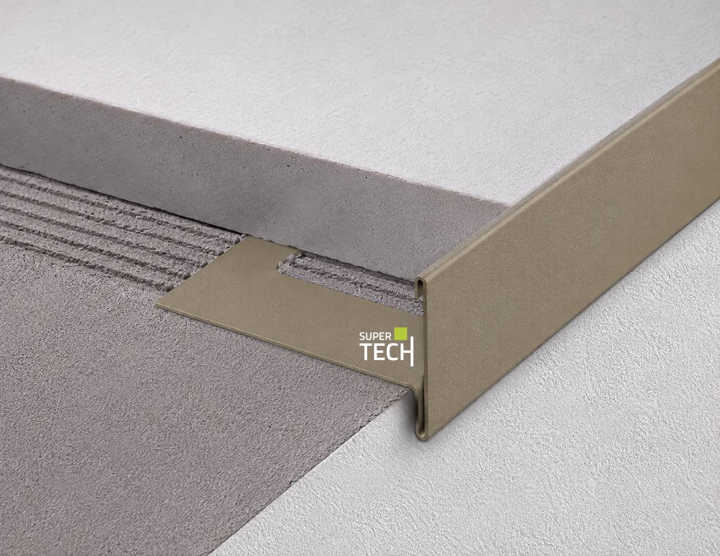 Profil picurator negru mat pentru terase acoperite cu ceramica groasa Bordertec BSR-A65 - imagine 4