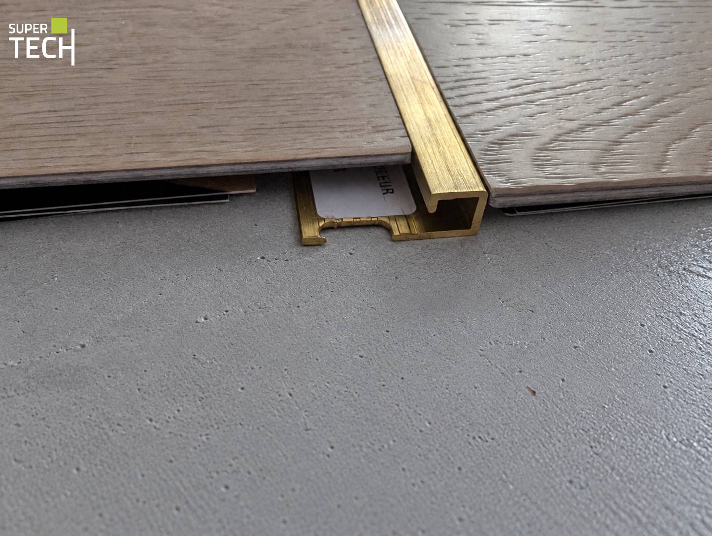 Profil trecere decorativ din alama periata latime=6mm pentru SPC si placi subtiri PJQSOS 06 - imagine 2