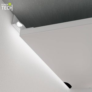 Profil shadow gap banda led realizare umbre la tavane PROSHADOW CEILING alb