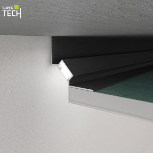 Profil shadow gap banda led realizare umbre la tavane PROSHADOW CEILING negru