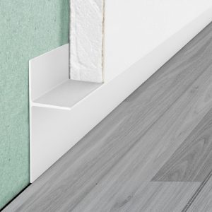 Plinta retrasa alba shadow-gap pentru lemn, mdf si placari groase Proskirting 202060