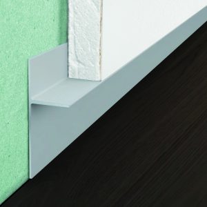 Plinta retrasa aluminiu shadow-gap pentru lemn, mdf si placari groase Proskirting 202060