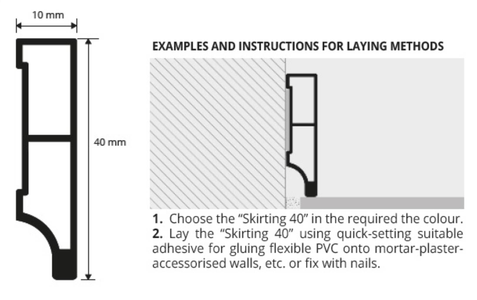 Plinta economica eleganta alba Progress Skirting 40 - imagine 3
